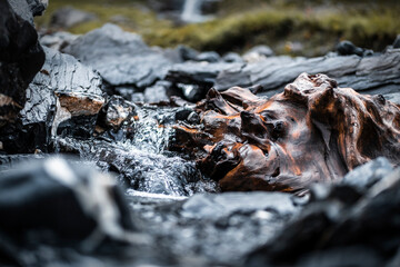 little stream and water falls