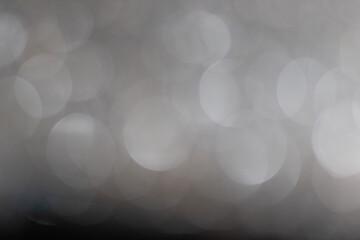 Bokeh of lights on black background