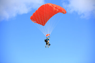 Skydiving on the North Shore, Oahu, Hawaii