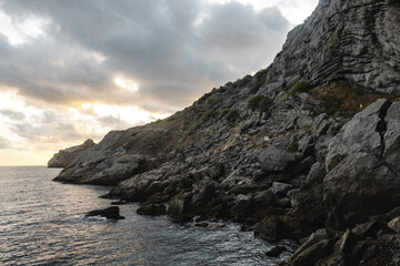 rocky sea coast