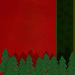 Red Christmas and New Year background