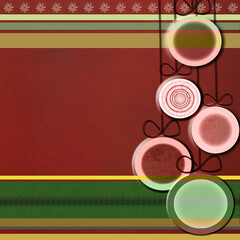 Red Christmas and New Year background