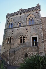 Fototapeta na wymiar Taormina - Facciata del Palazzo Duchi di San Stefano
