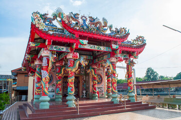 Beautiful ancient Chinese shrine in Thailand