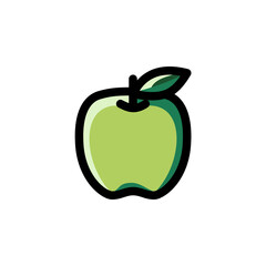 Fresh Apple Fruit in Garden, Farm Icon
