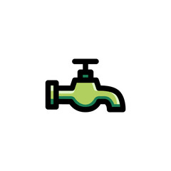 Faucet, Tap, Plumbing Water Icon
