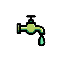 Faucet, Tap, Plumbing Water Icon
