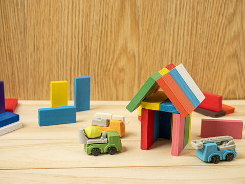 The Home Wood Toy Multi Colour  For Property And Building Content