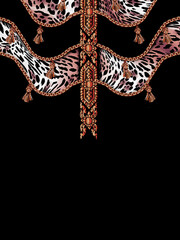 Obraz premium abstract leopard print texture design