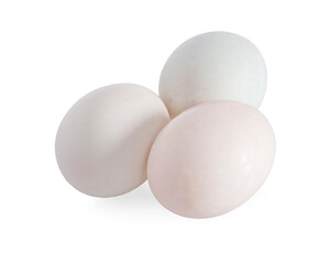 preserved duck eggs an isolated on white background