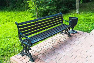 for rest in the park a bench