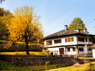 autumn in the ethnographic village of Etara Bulgaria