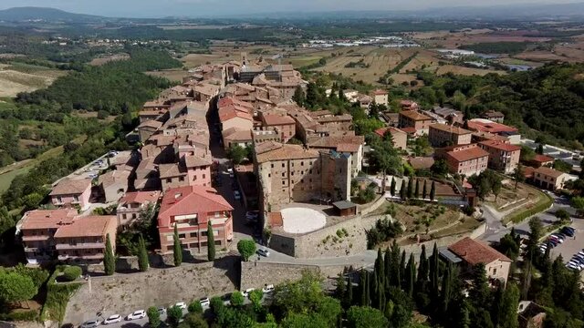 Casole d'Elsa drone view