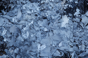 Obraz premium ゴミを燃やした後の灰