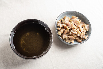 A bowl of hot lard