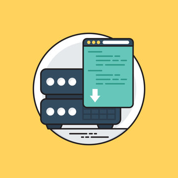 
Two computer screens with coding and hypertext 
