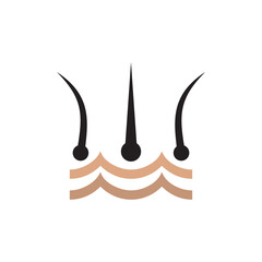 Hair treatment clinic logo design template