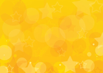 はじける星の背景　黄色