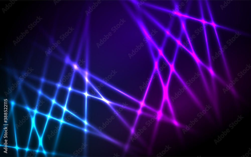Poster dynamic modern lights effects background design