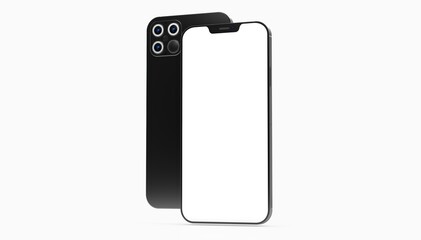 digital smartphone device mobile phone 3d isolated