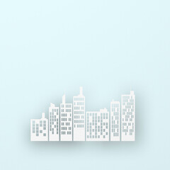 Fototapeta premium 紙の町並