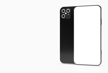 digital smartphone device mobile phone 3d isolated