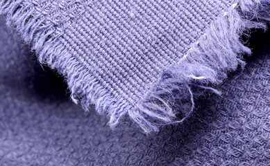 close-up blue fabric texture background