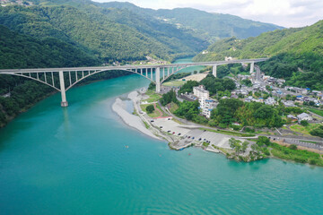 徳島県三好市　吉野川運動公園の風景