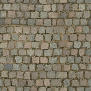 8K cobblestone pavement floor Diffuse and Albedo map for 3d materials