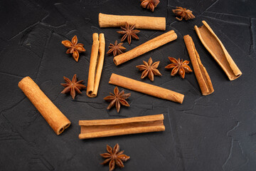 cinnamon sticks and spices