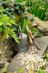 tools in garden