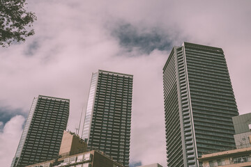 Fototapeta na wymiar 東京の高層マンション群のイメージ