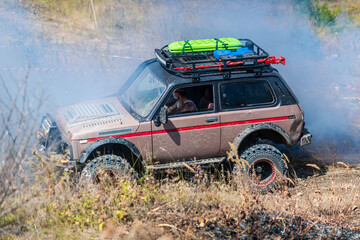 Obraz na płótnie Canvas ATV adventure. Buggy extreme ride. Ukraine, UTV, ATV
