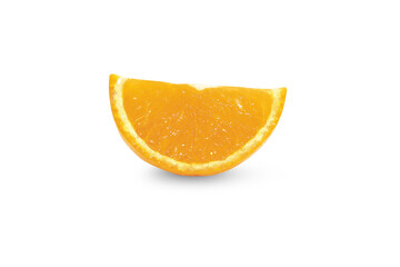 Fototapeta na wymiar Fresh orange isolated on white background.