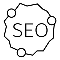 SEO Search Engine Optimization Marketing Ranking Traffic icon