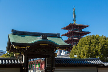 四天王寺虎之門,と五重塔