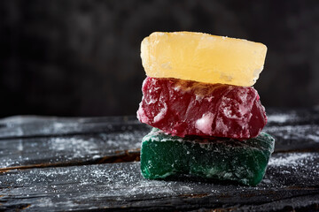 spanish candied pumpkin of different colors