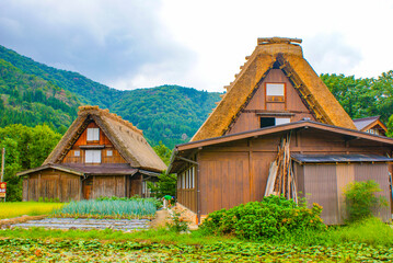 Fototapeta premium 茅葺屋根の古民家（白川郷）