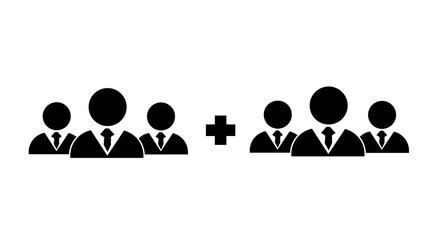 Add User rounded icon. designed for web and software interfaces.