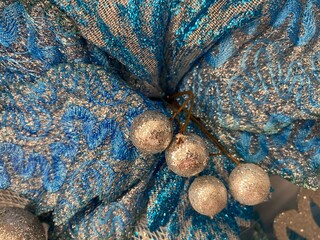 Blue Sparkly Decoration Background