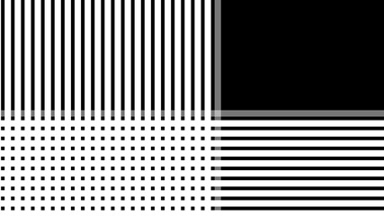 Abstract black geometric background with white vertical and horizontal crossing lines
