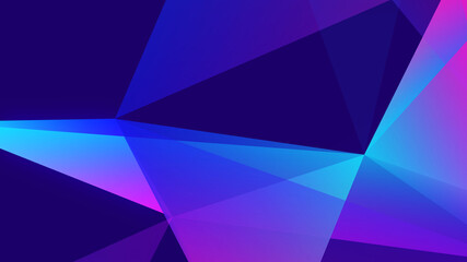 Obraz premium Modern abstract geometric background concept with glowing triangle shapes