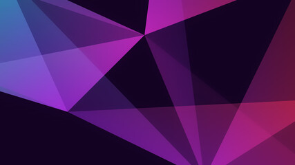 Fototapeta premium Geometric background with dynamic triangular shapes. Shapes energy and interaction concept art