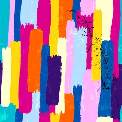 Poster seamless abstract background composition, with stripes, paint strokes and splashes, grungy © Kirsten Hinte