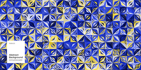 Abstract background illustration. Seamless pattern. Flat geometric shapes. Colorful mosaic. Eps10 vector.