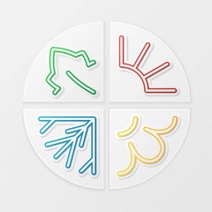 Fototapeta premium Symbols of seasons