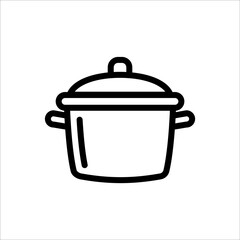 cooking pan, steam pot, icon, vector design trendy