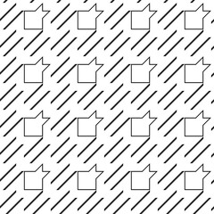 Seamless surface pattern design with houndstooth material ornament. Tooth figures wallpaper. Fabric background. Cloth mosaic motif. Digital paper, textile print, page fill, web designing. Vector art.