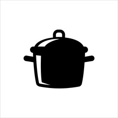 cooking pan, steam pot, icon, vector design trendy