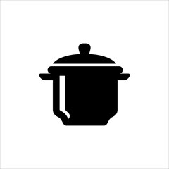 cooking pan, steam pot, icon, vector design trendy